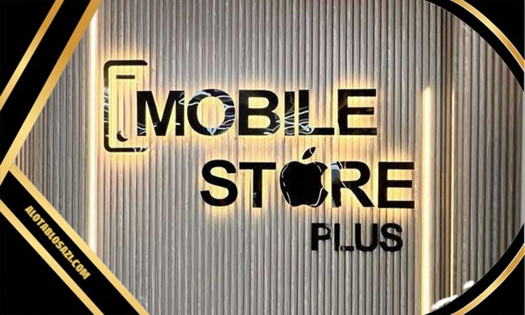 تابلو استیل نورد اندریک موبایل فروشی